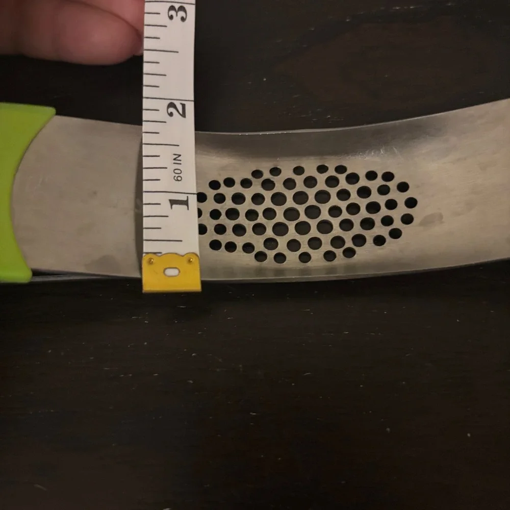 Yarmosh | Garlic Press Rocker Mincer | Stainless‎ Steel | Silicone Grips 7.5